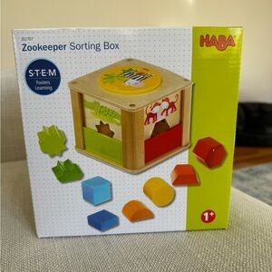 HABA Zookeeper Shape Sorting Box - Colorful Learning Toy